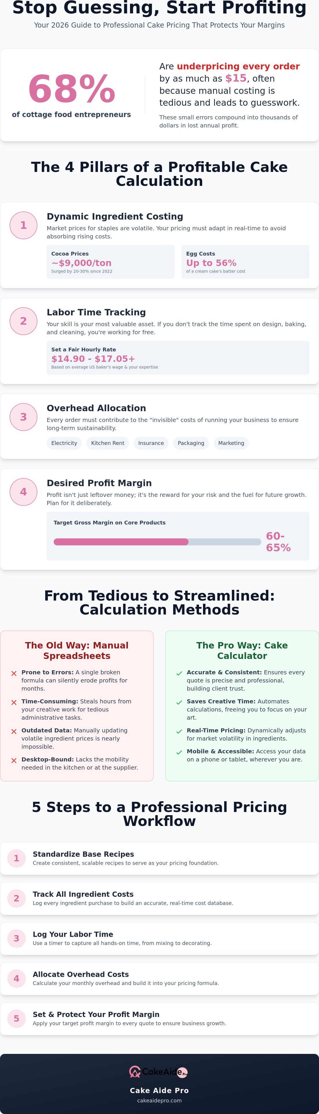 Cake Calculator Guide: How to Price for Profit and Precision in 2026 infographic